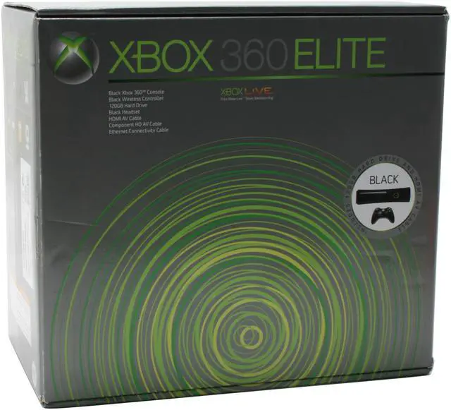 Alt view image 15 of 15 - Microsoft Xbox 360 Elite 120 GB Hard Drive Black