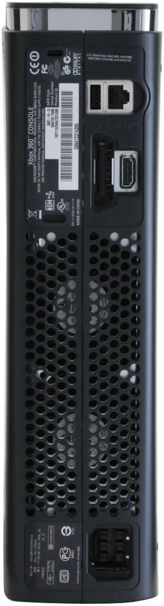 Alt view image 6 of 19 - Microsoft Xbox 360 Elite w/2 Games 120 GB Hard Drive Black