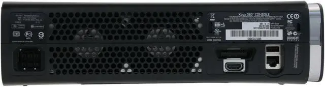 Alt view image 10 of 19 - Microsoft Xbox 360 Elite w/2 Games 120 GB Hard Drive Black