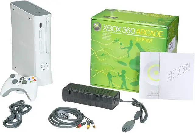 Alt view image 9 of 9 - Microsoft Xbox 360 Arcade White