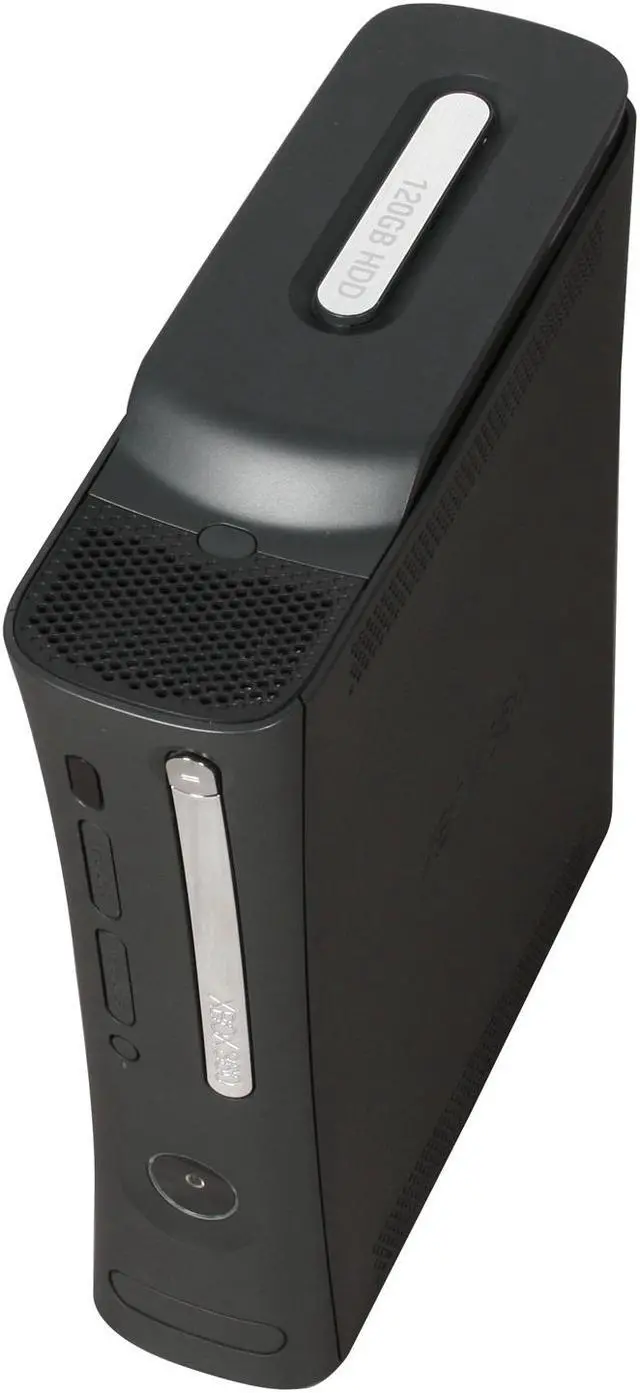 Alt view image 6 of 8 - Microsoft Xbox 360 Elite 120GB Black complete set w/ headset