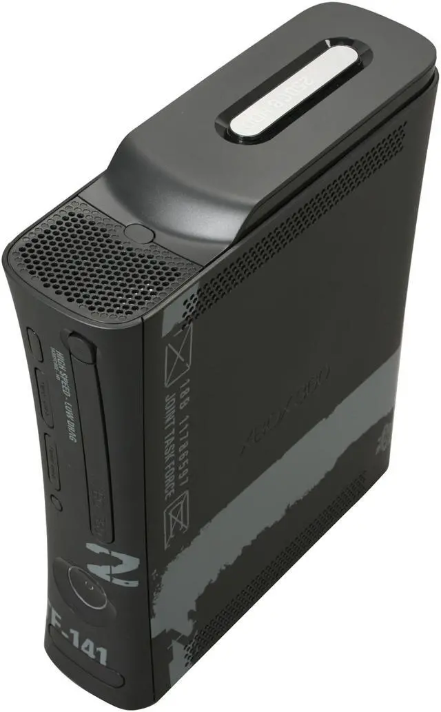 Alt view image 7 of 9 - Microsoft Xbox 360 Elite Call of Duty Modern Warfare 2 Limited Edition Bundle