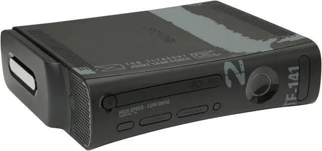 Alt view image 8 of 9 - Microsoft Xbox 360 Elite Call of Duty Modern Warfare 2 Limited Edition Bundle