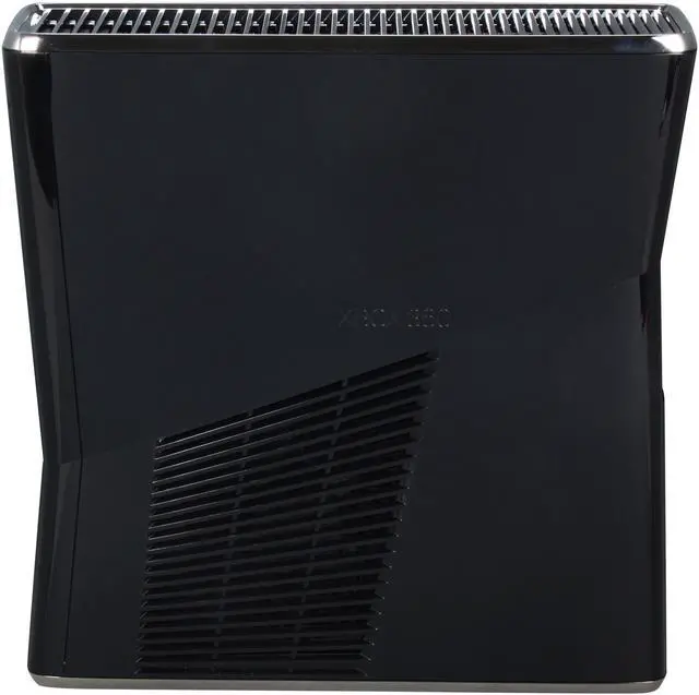 Alt view image 3 of 7 - Microsoft Xbox 360  (New Design) 250 GB Hard Drive Black