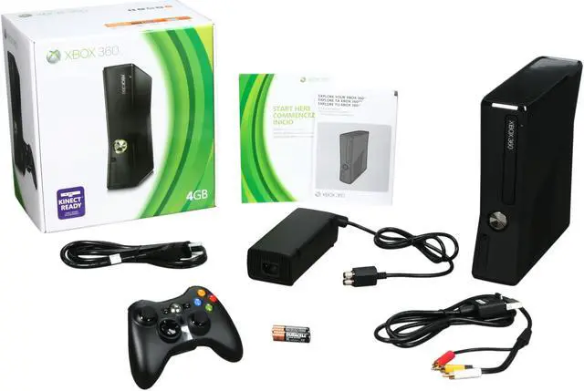 Alt view image 6 of 6 - Microsoft Xbox 360 4 GB Black