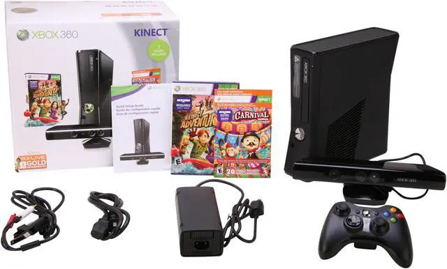 Alt view image 7 of 7 - Microsoft XBOX 360 250GB Kinect Holiday Bundle 250 GB Hard Drive Black