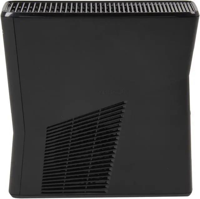 Alt view image 3 of 7 - Microsoft Xbox 360 Slim 4GB internal flash memory Black