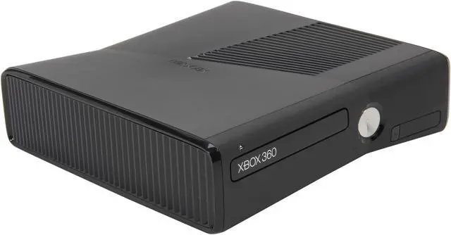 Alt view image 6 of 7 - Microsoft Xbox 360 Slim 4GB internal flash memory Black