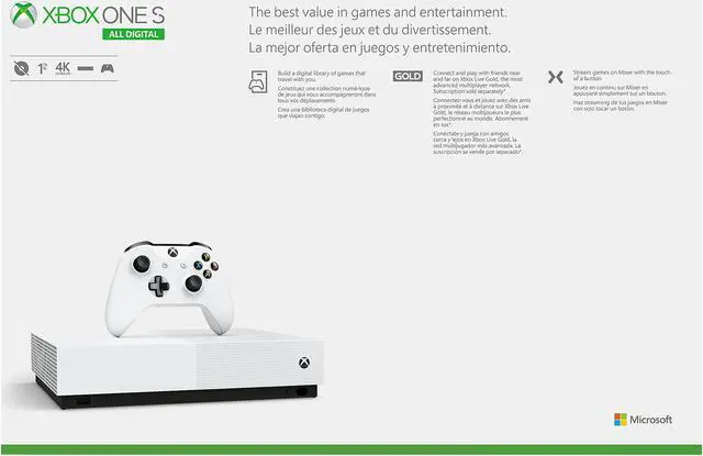 Alt view image 8 of 8 - Xbox One S All-Digital Edition