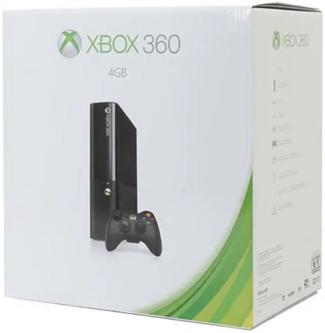 Alt view image 5 of 5 - Xbox 360 E 4GB Gaming System Black