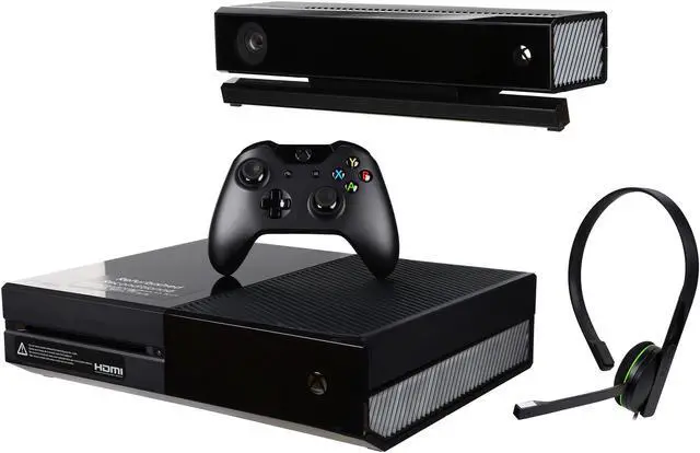 Alt view image 2 of 20 - Microsoft Xbox One with Kinect - Black