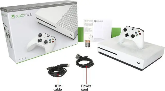 Alt view image 12 of 12 - Microsoft Xbox One S 1TBGB Console (White)