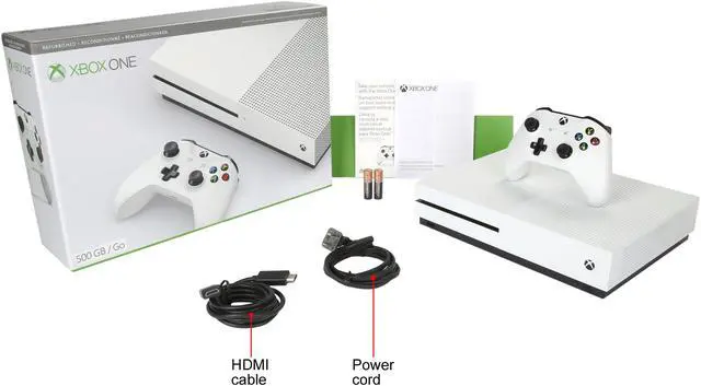 Alt view image 12 of 12 - Microsoft Xbox One S 500 GB Console White