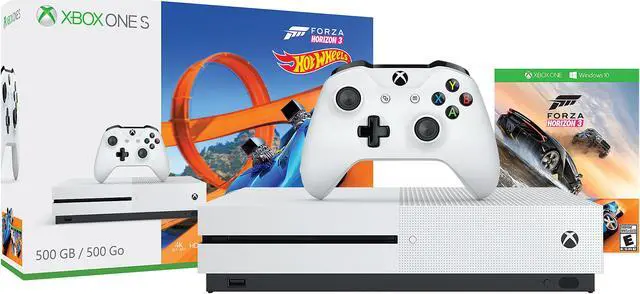 Alt view image 2 of 10 - Xbox One S 500GB - Forza Horizon 3 Hot Wheels Bundle