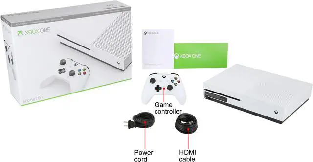 Alt view image 12 of 12 - Xbox One S 500GB Console - Refurbished