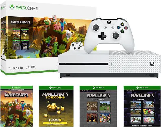 Alt view image 2 of 9 - Xbox One S 1TB Console - Minecraft Creators Bundle