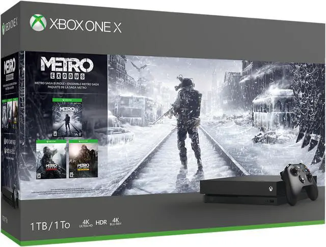 Alt view image 2 of 9 - Xbox One X 1TB Console - Metro Exodus Bundle
