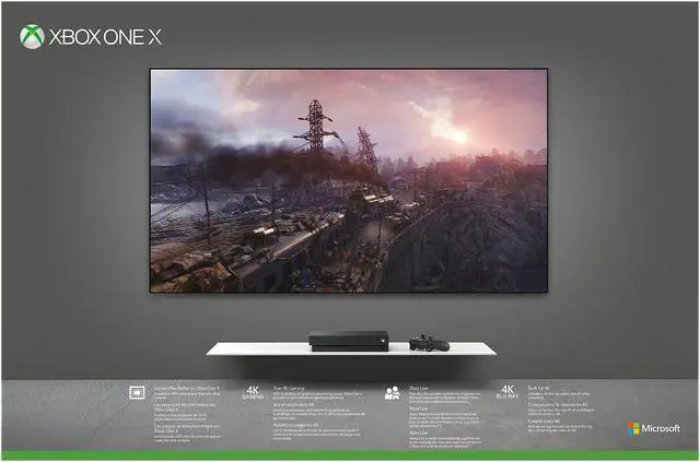 Alt view image 9 of 9 - Xbox One X 1TB Console - Metro Exodus Bundle