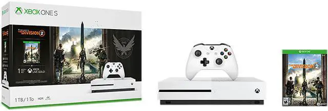 Alt view image 3 of 5 - Xbox One S 1TB Console - Tom Clancy's The Division 2 Bundle