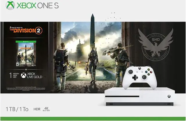 Main image of Xbox One S 1TB Console - Tom Clancy's The Division 2 Bundle