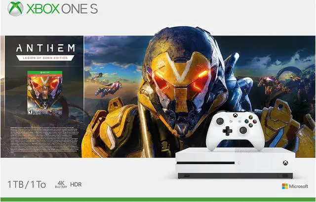 Alt view image 8 of 8 - Xbox One S 1TB Console - Anthem Bundle