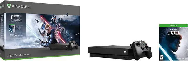 Main image of Microsoft Xbox One X 1TB Star Wars Jedi: Fallen Order Bundle - Black