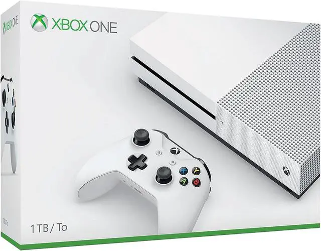 Alt view image 12 of 12 - Microsoft Xbox One S 1TB Console White