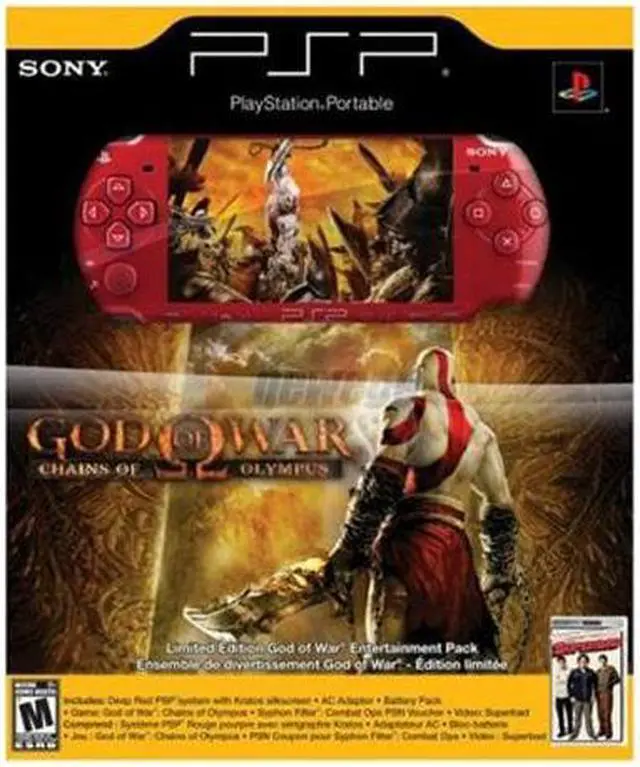 Alt view image 2 of 4 - SONY PSP God of War Bundle Red