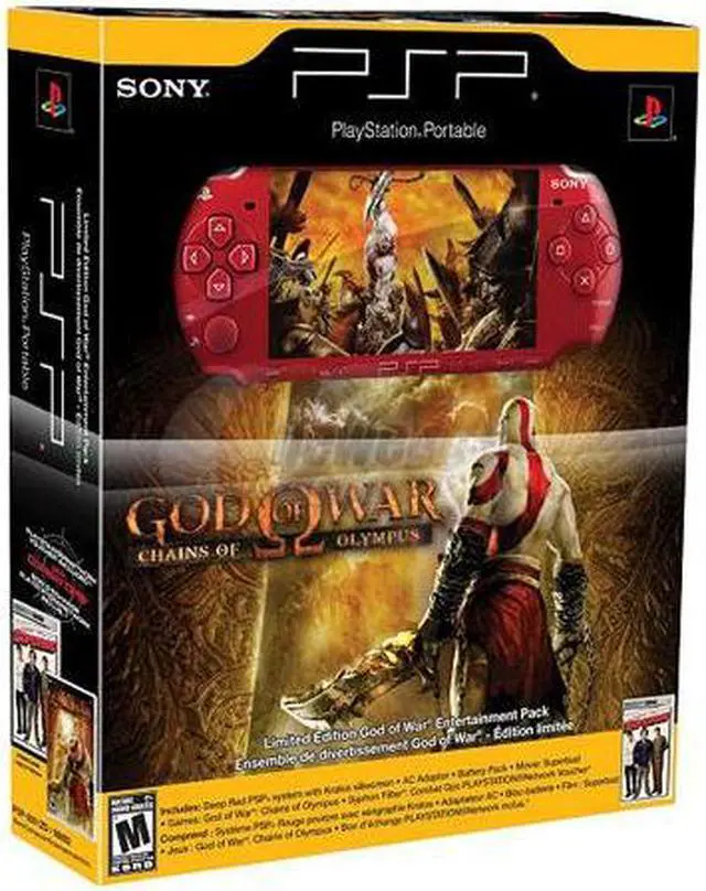 Alt view image 3 of 4 - SONY PSP God of War Bundle Red