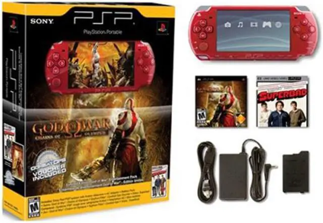 Alt view image 4 of 4 - SONY PSP God of War Bundle Red