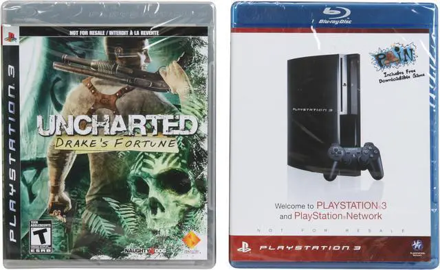 Alt view image 8 of 11 - SONY Playstation 3 160GB Bundle w/Uncharted: Drake's Fortune