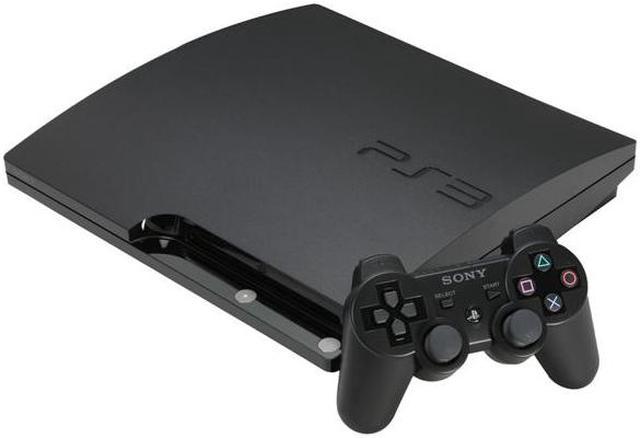 Restored Sony PlayStation 3 PS3 Slim 120GB Video Game Console Black  Controller HDMI (Refurbished)