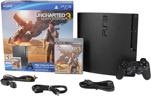 Alt view image 7 of 7 - Sony PS3 Uncharted 3 320GB Bundle