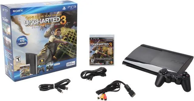 Alt view image 8 of 8 - Sony Playstation 3 250GB Bundle w/Uncharted 3 GOTY and Dust 514 Voucher