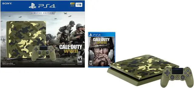 Alt view image 5 of 7 - PlayStation 4 Slim 1TB Console - Call of Duty WWII Limited Edition