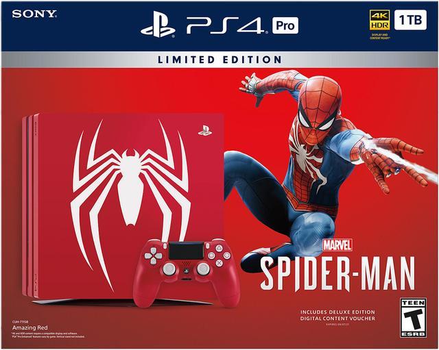 Open Box: PlayStation 4 Pro 1TB Limited Edition - Marvel's Spider