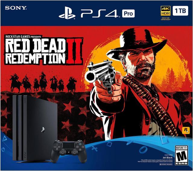  Sony PlayStation 4 Pro (1TB) Console with Red Dead