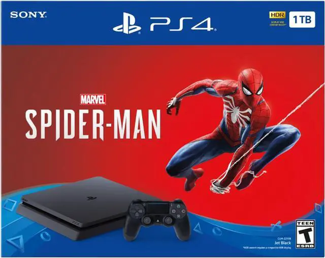 Main image of PlayStation 4 Slim 1TB Console - Marvel's Spider-Man Bundle