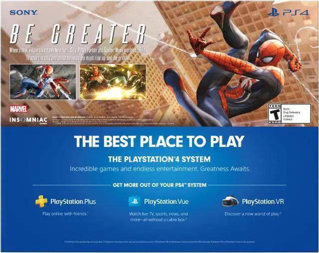 Alt view image 2 of 2 - PlayStation 4 Slim 1TB Console - Marvel's Spider-Man Bundle