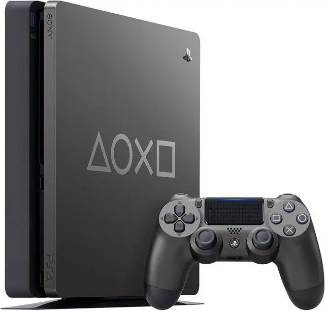 Alt view image 2 of 7 - PlayStation 4 Slim 1TB Days of Play Limited Edition Console - Steel Grey
