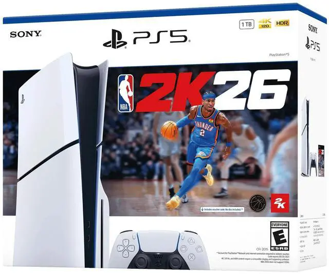 Alt view image 4 of 11 - PlayStation®5 Console – NBA 2K26 Bundle (model group -slim)