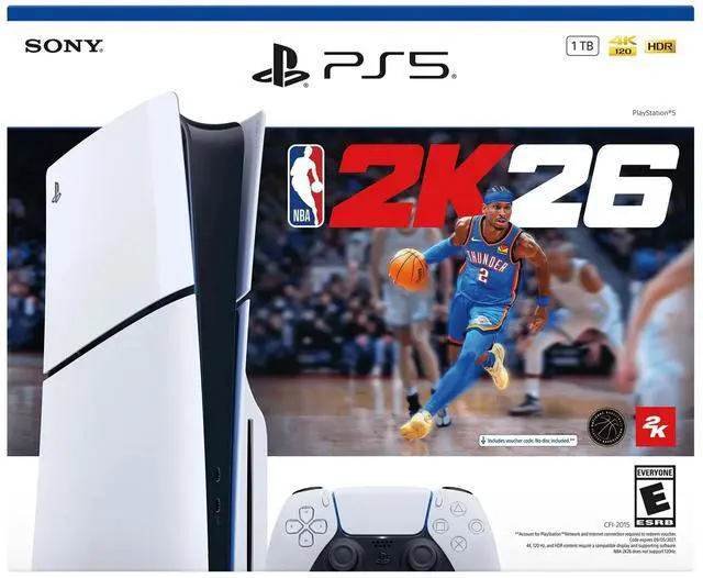 Alt view image 2 of 11 - PlayStation®5 Console – NBA 2K26 Bundle (model group -slim)