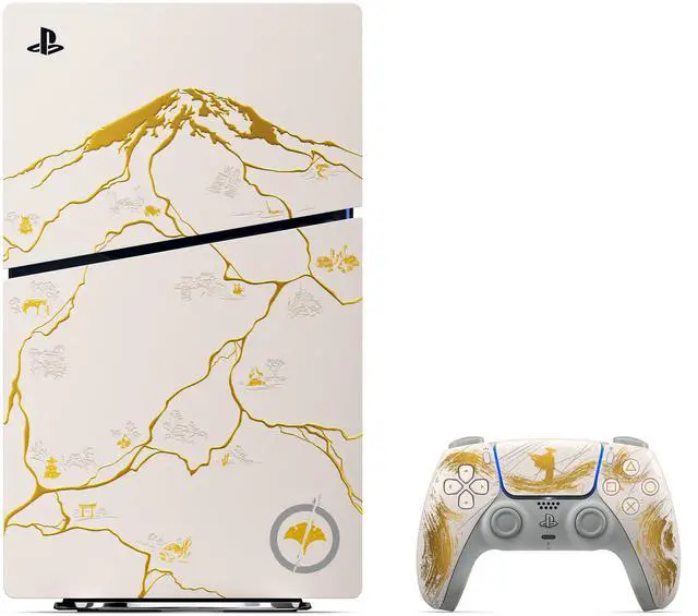 Alt view image 5 of 7 - PlayStation®5 Console – Ghost of Yotei Gold Limited Edition Bundle