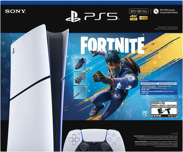 Alt view image 3 of 3 - PlayStation®5 Digital Edition 825GB – Fortnite Flowering Chaos Bundle
