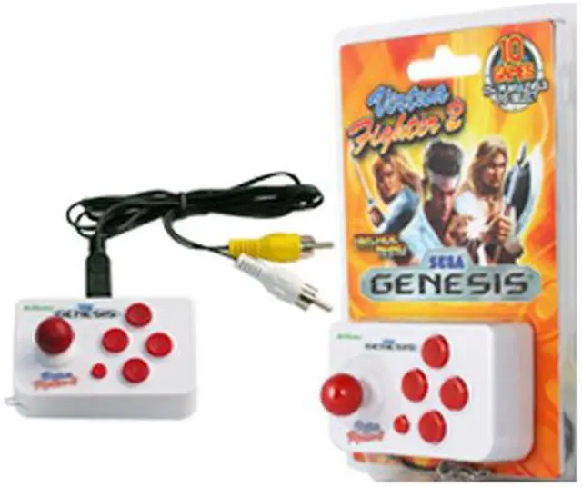 Alt view image 2 of 2 - AtGames White Arcade Nano Virtua Fighter