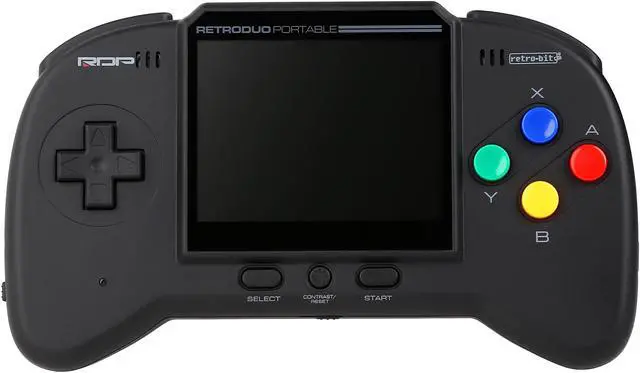Alt view image 2 of 9 - Retro-Bit NES & SNES RetroDuo Portable Handheld Console V2.0 CORE Edition Black