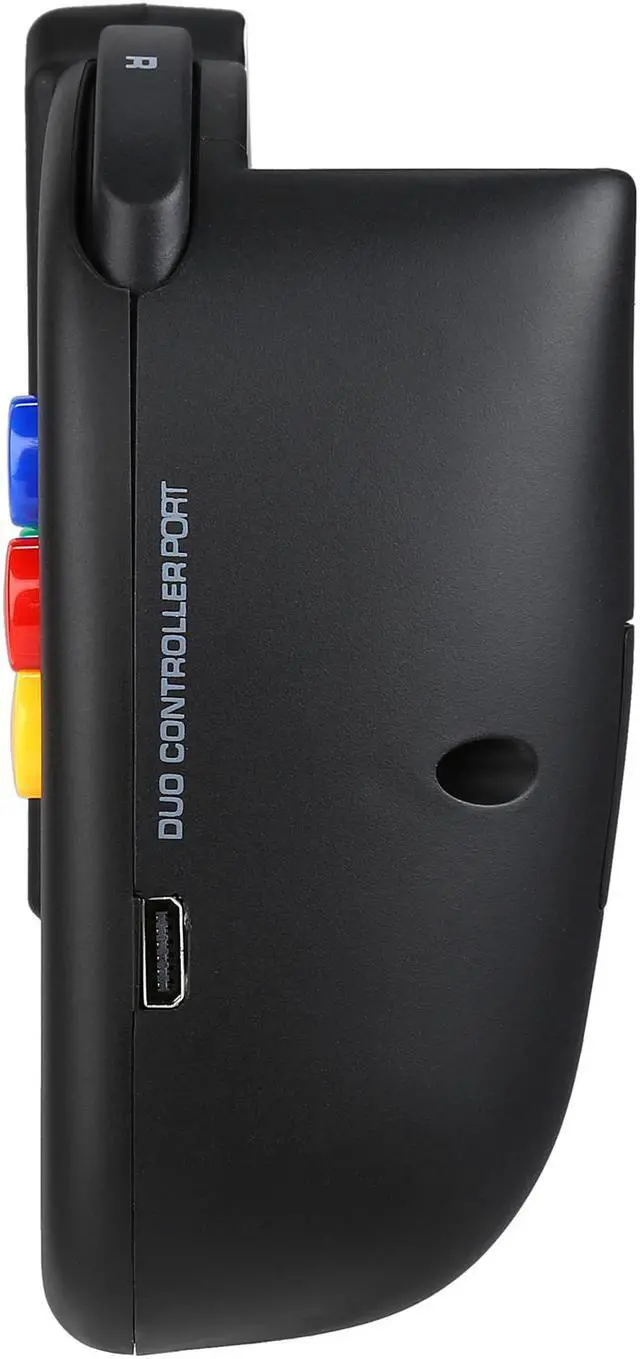 Alt view image 5 of 9 - Retro-Bit NES & SNES RetroDuo Portable Handheld Console V2.0 CORE Edition Black