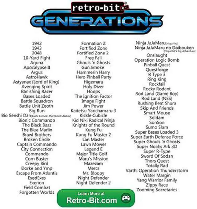 Alt view image 4 of 6 - Retro-Bit rb-pp-6539 Generations Plug-n-Play Game Console Red/Black