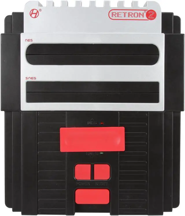 Alt view image 5 of 10 - Hyperkin SNES/NES RetroN 2 Gaming Console (Black)