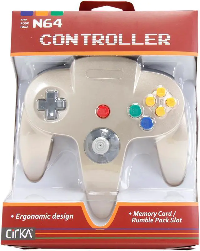 Alt view image 6 of 6 - Cirka Cirka N64 Controller M05786-GD Gold